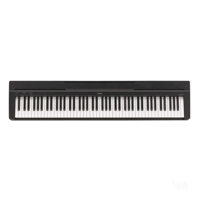 Yamaha P145 Piano Digital, Set con Soporte en «X», Negro