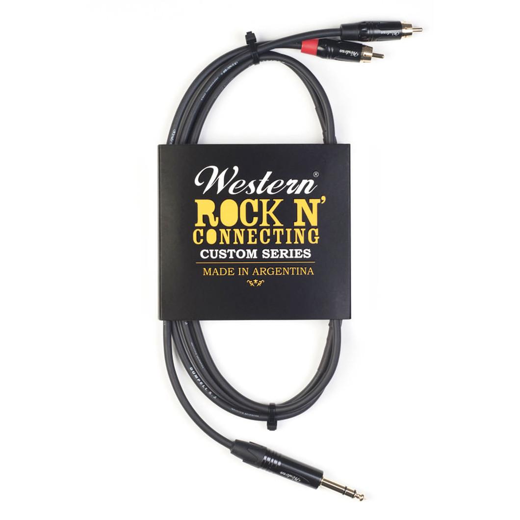 CABLE PLUG STEREO-RCA 3M WESTERN